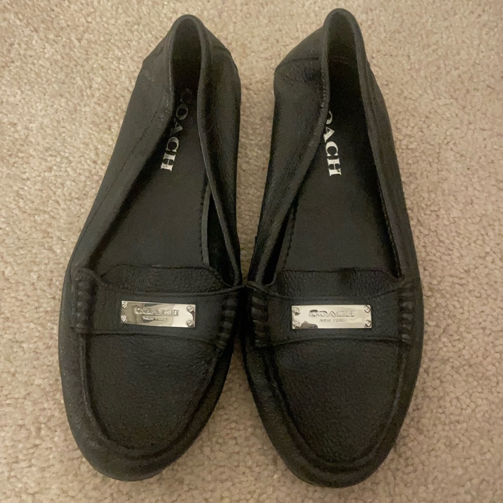 Coach leather loafers